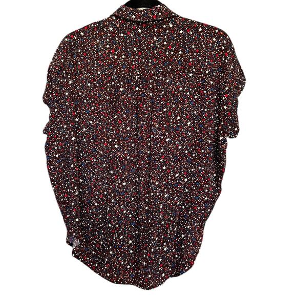 Madewell Women's Central Drapey Shirt in Starry Night Size Small 4th of July - Picture 6 of 6
